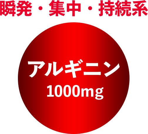 瞬発・集中・持続系 アルギニン 1000mg